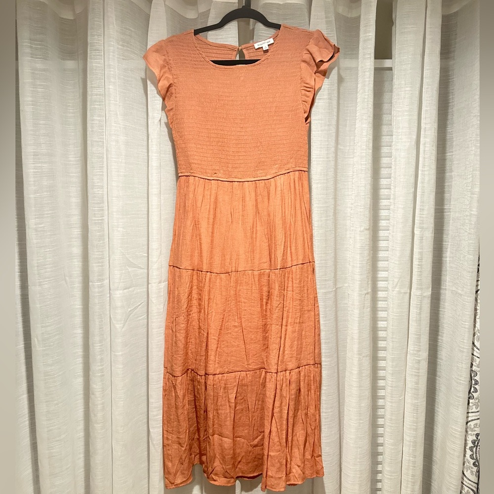 Peach summer dress